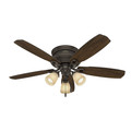 Ceiling Fans | Hunter 53356 52 in. Traditional Ambrose Bengal Ceiling Fan with Light (Onyx) image number 7