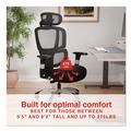 Office Chairs | Alera ALEMV41ME10B-ES Minverva Pro Multifunction Chair, Supports Up to 275 lb, 17.7-in to 21.4-in Seat Height, Black Seat, Black Back, Black Base image number 1