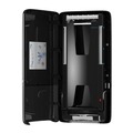 Dispensers | Tork 552528 PeakServe 14.57 in. x 3.98 in. x 28.74 in. Continuous Hand Towel Dispenser - Black (1/Carton) image number 3