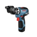 Oscillating Tools | Factory Reconditioned Bosch GXL12V-270B22-RT 12V MAX Brushless Lithium-Ion Cordless Starlock Oscillating Multi-Tool and Chameleon Drill Driver with 5-in-1 Flexiclick System Combo Kit image number 3