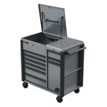Utility Carts | Homak GR06044090 RSPRO 44 in. 9-Drawer Power Service Cart - Grey image number 0