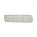 Just Launched | Boardwalk BWK1636 36 in. x 5 in. Disposable Cotton/Synthetic Dust Mop Head w/Sewn Center Fringe - White image number 0