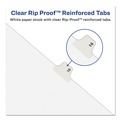 Dividers & Tabs | Avery 11915 11 x 8.5 Avery Style Preprinted Legal Exhibit Side 10-Tab Index Dividers - White (25/Pack) image number 2