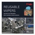 Paper Towels and Napkins | WypAll 41041 11.1 in. x 16.8 in. Power Clean X80 Heavy Duty Cloths - Blue (160/Carton) image number 6