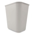 Trash & Waste Bins | Rubbermaid Commercial FG254300GRAY 7 gal. Fiberglass Wastebasket - Gray image number 2