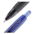 Office Jansan | uni-ball 1947088 Fine 0.5 mm Retractable 307 Gel Pen - Blue Ink, Black Barrel (1 Dozen) image number 4