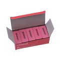 Office Jansan | Universal UNV55120 Rectangular Bevel Block Pencil Erasers - Small, Pink (20/Pack) image number 1