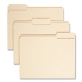 Office Jansan | Smead 10339 1/3-Cut Assorted Tabs 0.75 in. Expansion 100% Recycled Manila Top Tab File Folders - Letter Size, Manila (100/Box) image number 0