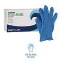 Disposable Gloves | Boardwalk 395LBXA 5 mil Disposable General-Purpose Powder-Free Nitrile Gloves - Large/Blue (100/Box) image number 3