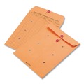  | Quality Park QUA63561 10 in. x 13 in. Two-Sided Five-Column Format String and Button Interoffice Envelopes - Brown Kraft (100/Carton) image number 1