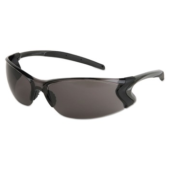 MCR Safety Backdraft Glasses - Clear Frame/Hard Coat Gray Lens