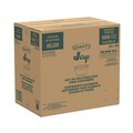 Food Trays, Containers, and Lids | Dart 8SJ20 8 oz. Extra Squat Foam Container - White (50 Packs/Carton) image number 0