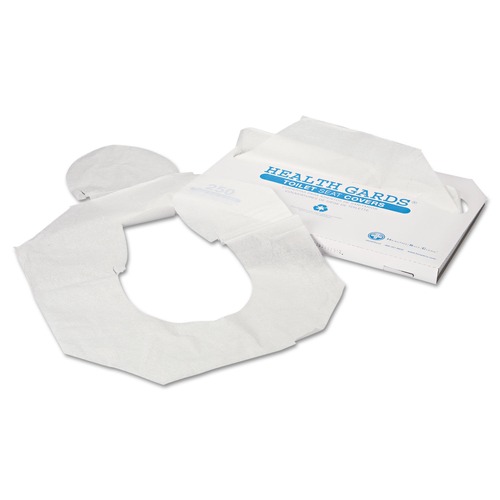 Cleaning & Janitorial Supplies | HOSPECO HG-1000 Health Gards Half-Fold 14.25 in. x 16.5 in. Toilet Seat Covers - White (1000/Carton) image number 0