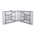 Office & Office Supplies | Alera 65606 96 in. x 30 in. x 29.25 in. Fold in Half Plastic Folding Table - White image number 2