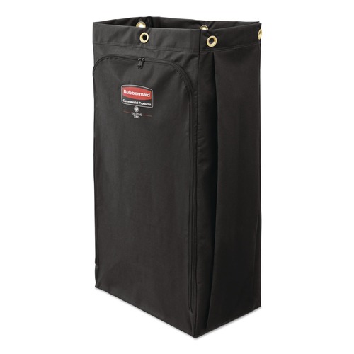 Utility Carts | Rubbermaid Commercial 2202530 10.5 in. x 16.8 in. x 33 in. 30 Gallon Fabric Cleaning Cart Bag for Rubbermaid Commercial Housekeeping and Janitorial Carts - Black (4/Carton) image number 0
