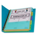 Office & Office Supplies | C-Line 07650 11.5 x 10 5-Tab Index Dividers with Multi-Pockets - Assorted (1-Set) image number 0