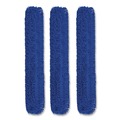Mops | Gritt Commercial GRI182603PK 60 in. x 5 in. Microfiber Looped Dust Mop Pad Head - Blue (3/Pack) image number 0