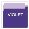 Office Jansan | Pendaflex 4350 1/3 VIO 1/3-Cut Assorted Tabs Interior Legal File Folders - Violet (100/Box) image number 3