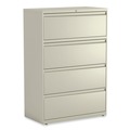 Office Jansan | Alera 25492 36 in. x 18.63 in. x 52.5 in. Legal/Letter-Size 4-Drawer Lateral File - Putty image number 0