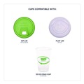 Food Trays, Containers, and Lids | Eco-Products EP-CC10-GS 10 oz GreenStripe PLA Plastic Cold Cups - Clear (1000/Carton) image number 7
