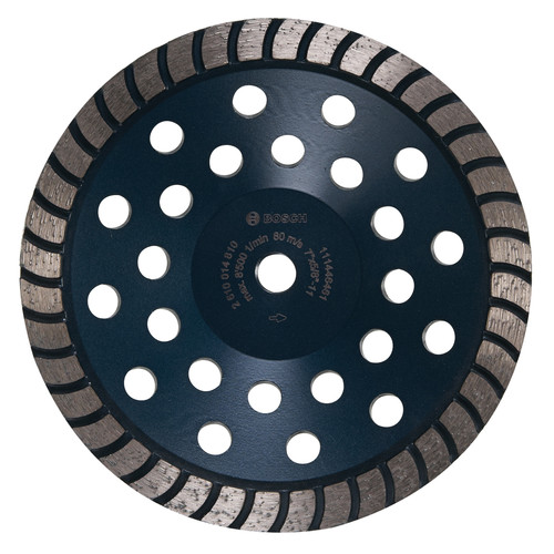 Grinding, Sanding, Polishing Accessories | Bosch DC730H 7 in. Turbo Row Diamond Cup Wheel image number 0