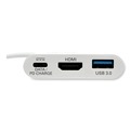 Office Electronics & Batteries | Tripp Lite U444-06N-H4U-C 3 in. USB-A/USB-C PD Charging Ports USB 3.1 Gen 1 USB-C to HDMI 4K Adapter - White image number 2