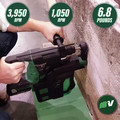 Rotary Hammers | Metabo HPT DH18DBLQ4M 18V Cordless Lithium-Ion Brushless SDSplus Rotary Hammer (Tool Only) image number 6