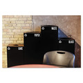 Trash Cans | Safco 2981BL 25 Gallon Steel Public Square Plastic-Recycling Container - Black image number 3