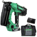 Brad Nailers | Factory Reconditioned Metabo HPT NT1865DMSM 18V Brushless Lithium-Ion 16 Gauge Cordless Straight Brad Nailer Kit (3 Ah) image number 0