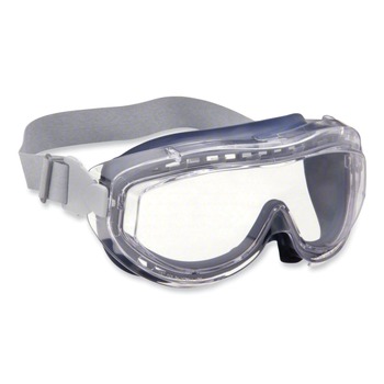 Honeywell Uvex Flex Seal HydroShield Anti-Fog/Anti-Scratch Lens OTG Goggles - Clear/Navy/Gray