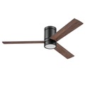 Ceiling Fans | Prominence Home 51464-45 52 in. Remote Control Espy Flush Mount Indoor LED Ceiling Fan with Light - Matte Black image number 1