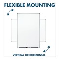 Office Jansan | Mead 85358N 72 in. x 48 in. Dry Erase Board with Aluminum Frame - Melamine White Surface/Silver Aluminum Frame image number 5