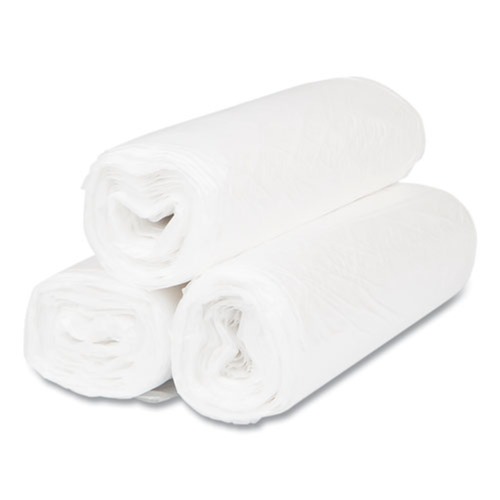Trash Bags | Inteplast Group S334011N 33 gal. 11 microns 33 in. x 40 in. High-Density Interleaved Commercial Can Liners - Clear (25 Bags/Roll, 20 Rolls/Carton) image number 0