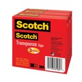 Office Jansan | Scotch 600-72-3PK 1 in. x 72 yds 3 in. Core Tape - Transparent (3/Pack) image number 2