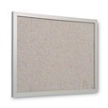  | MasterVision FB0470608 24 in. x 18 in. Designer Fabric Bulletin Board - Gray Fabric/Gray Frame image number 1