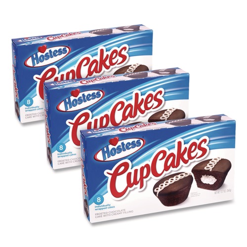 Snacks | Hostess 810128792394 1.59 oz CupCakes - Chocolate (24/Carton) image number 0