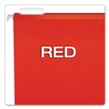 Office Jansan | Pendaflex 04153X2 RED 2 in. Extra Capacity 1/5-Cut Tabs Reinforced Hanging Legal File Folders with Box Bottom - Red (25/Box) image number 6