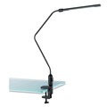 Alera ALELED902B 5.13 in. x 21.75 in. x 21.75 in. LED Desk Lamp with Interchangeable Base/Clamp - Black image number 2