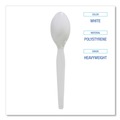 Cutlery | Boardwalk BWKSPOONHW Heavyweight Polystyrene Teaspoon Cutlery - White (1000/Carton) image number 4