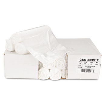 PRODUCTS | General Supply Z6639LN GR1 High-Density 33 Gallon 33 in. x 39 in. Can Liners - Natural (500-Piece/Carton)