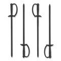 Office Jansan | AmerCareRoyal RP147BK 6 in. Plastic Sword Picks - Black (10000/Carton) image number 4
