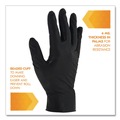 Disposable Gloves | Ansell 49275 G10 Kraken Grip 9.5 in. 6 mil Nitrile Gloves - Small/Black (1000/Carton) image number 4