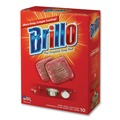 Cleaning Tools | Brillo 23310 2.5 in. x 3 in. Steel Wool Soap Pads - Gray/Pink (12/Carton) image number 3