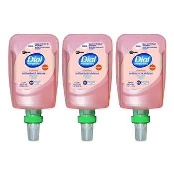Dial Professional 17000 16770 1.2 L Antibacterial Defense Foaming Hand Wash Refill for FIT X2 Manual Dispenser - Original Scent (3/Carton)