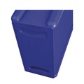 Trash & Waste Bins | Rubbermaid Commercial FG354007BLUE 23 Gallon Slim Jim Recycling Plastic Container with Venting Channels - Blue image number 2