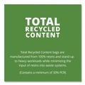 Cleaning & Janitorial Supplies | Stout by Envision T2424B10 24 in. x 24 in. 1 mil. 10 Gallon Total Recycled Content Plastic Trash Bags - Brown/ Black (250/Carton) image number 6