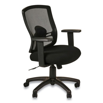 OFFICE CHAIRS | Alera ALEET4017B Etros Series 275 lbs. Capacity Mesh Mid-Back Petite Swivel/Tilt Chair - Black
