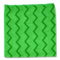 Cleaning & Janitorial Supplies | Rubbermaid Commercial FGQ62000GR00 16 in. x 16 in. Microfiber Reusable Cleaning Cloths - Green (12/Carton) image number 3