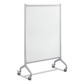 Safco 2014WBS Rumba 36 in. x 16 in. x 54 in., Full Panel Whiteboard Collaboration Screen - White/Gray