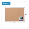  | MasterVision CA271790 Earth Series 72 in. x 48 in. Aluminum Frame Cork Board image number 3